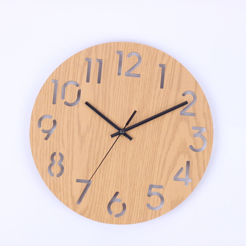 wooden wall clock