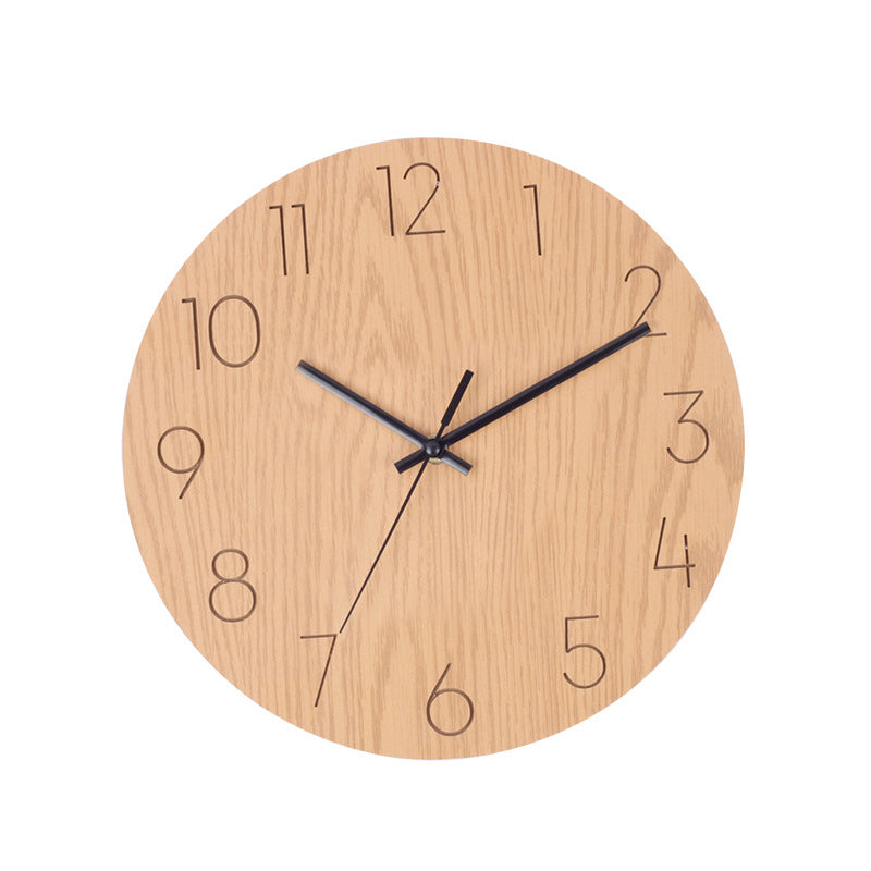 wooden wall clock