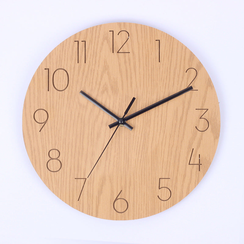 wooden wall clock