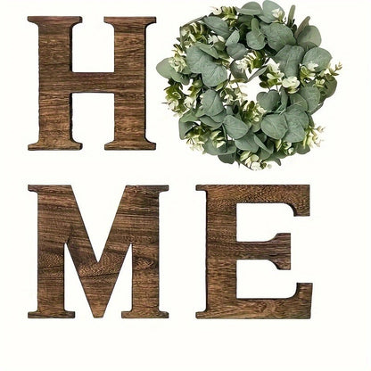 Wooden Wall Hanging Letter Garland for Home Door Decor