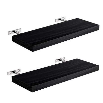 Wooden wall-mounted shelf