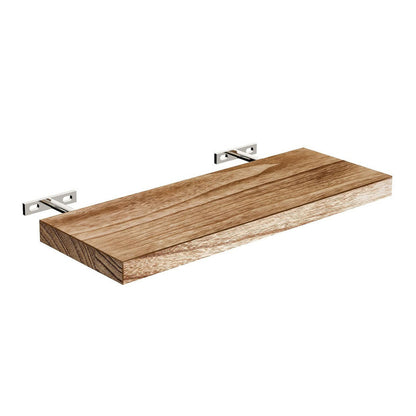 Wooden wall-mounted shelf