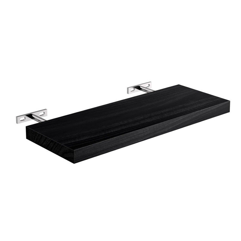 Wooden wall-mounted shelf