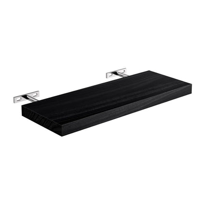 Wooden wall-mounted shelf