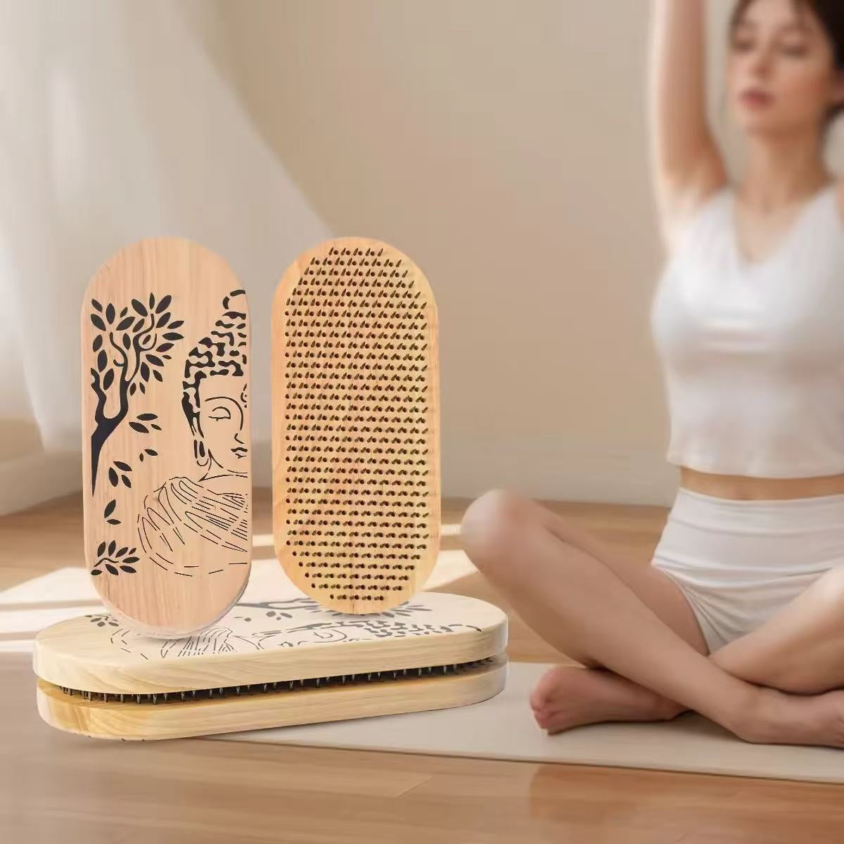 Wooden Yoga Foot Massage Acupressure Board