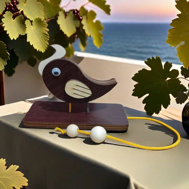 Woodpecker doorbell drag knock decorative pendant