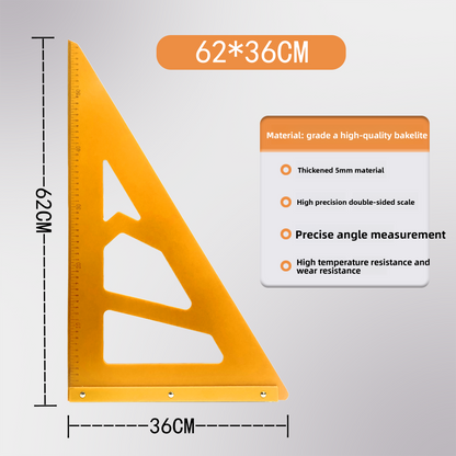 Woodworking Bakelite Triangle Ruler