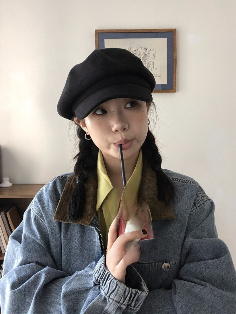 wool beret hat