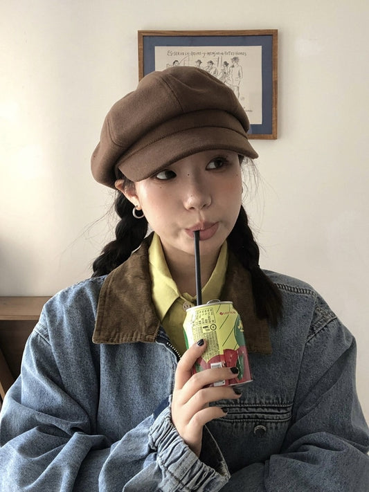 wool beret hat