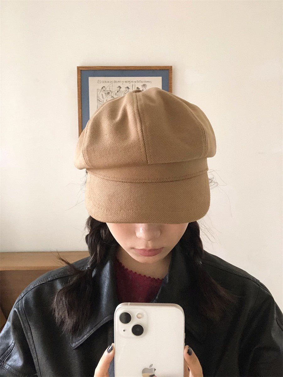 wool beret hat