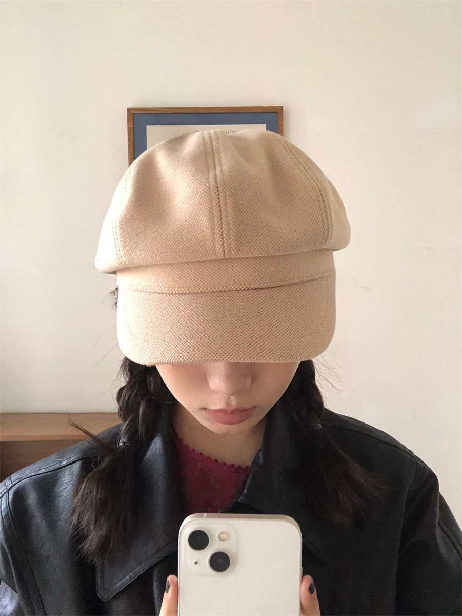 wool beret hat