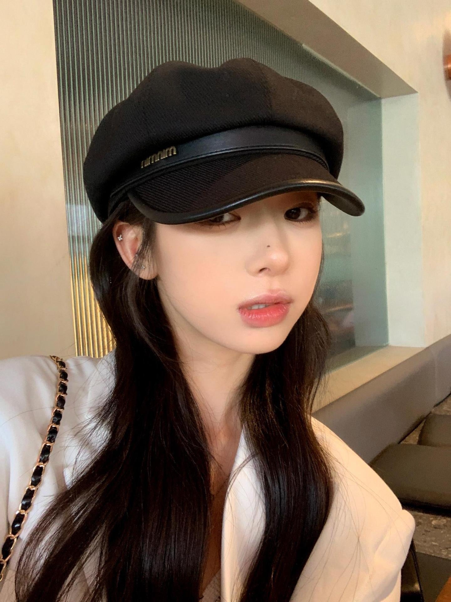 wool beret hat