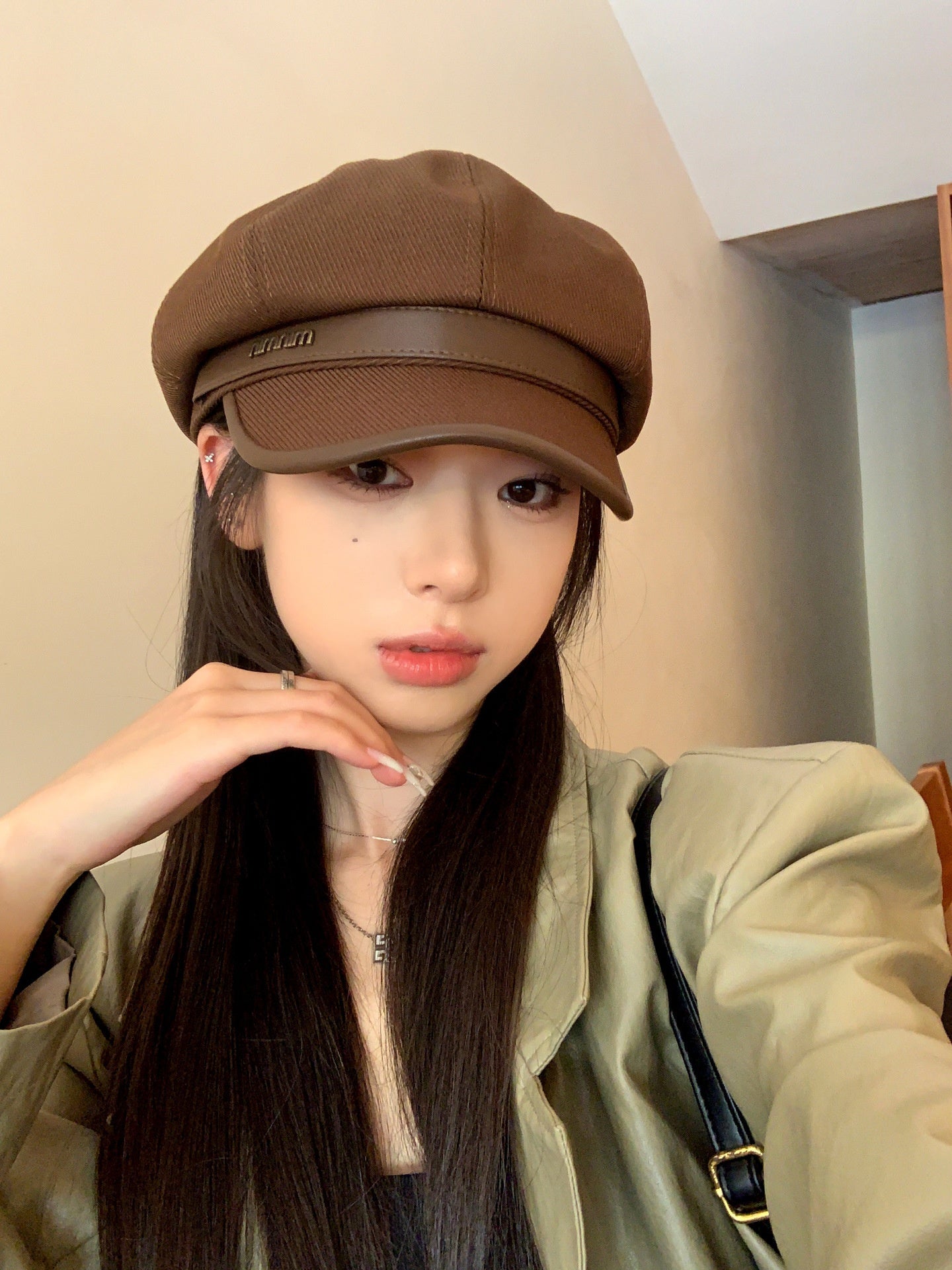wool beret hat