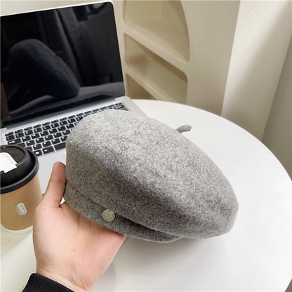 wool beret hat