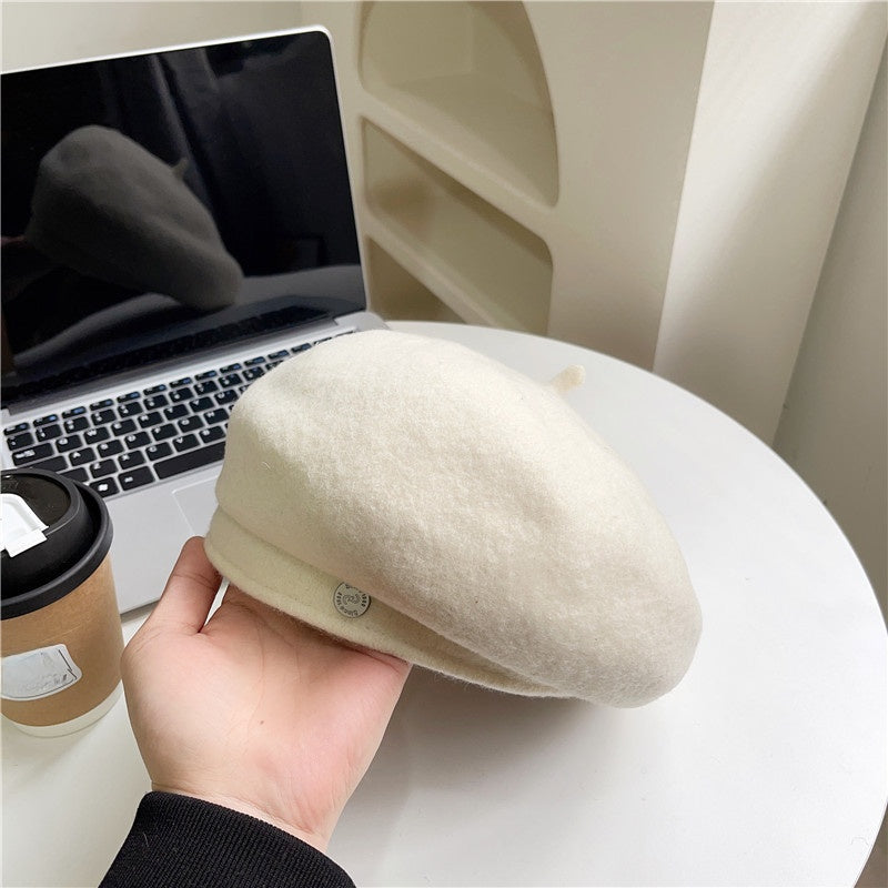 wool beret hat