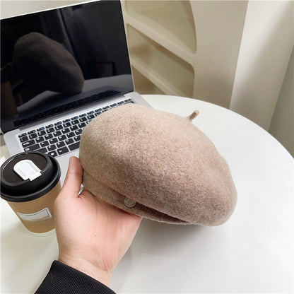wool beret hat