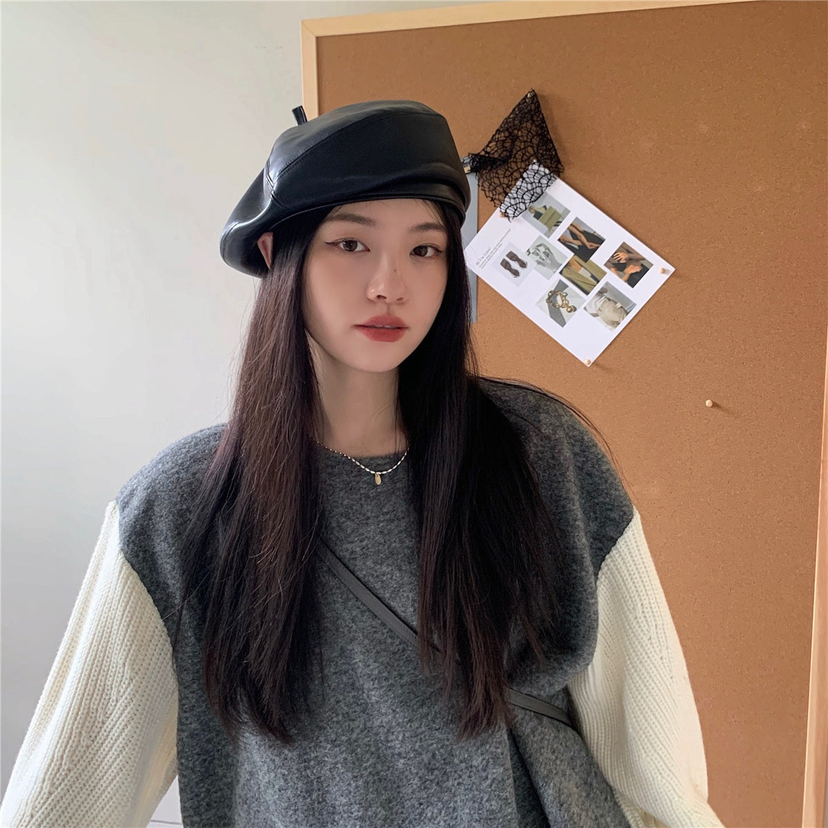 wool beret hat