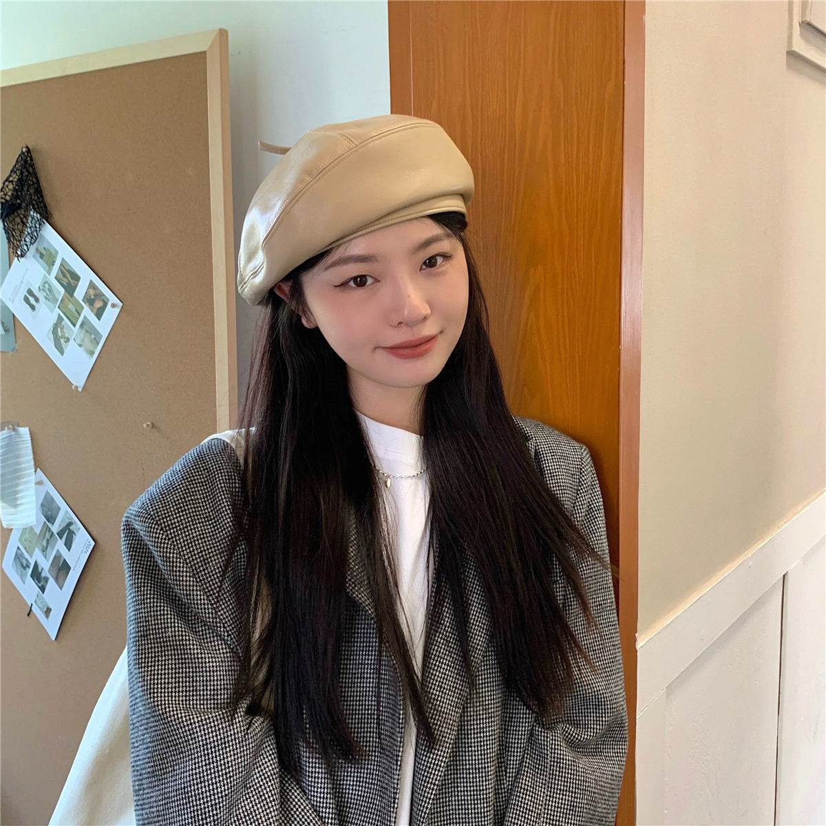 wool beret hat