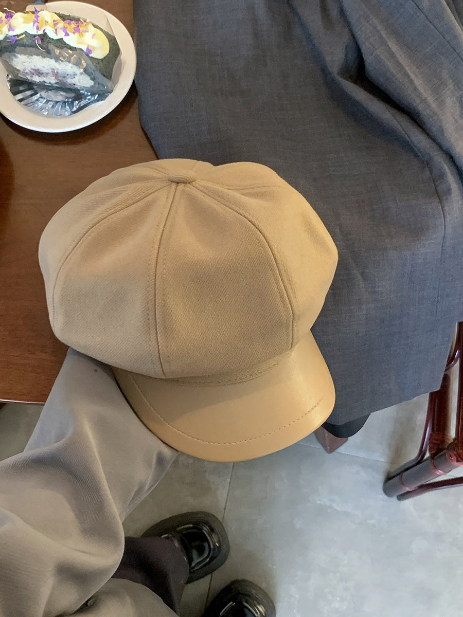 wool beret hat
