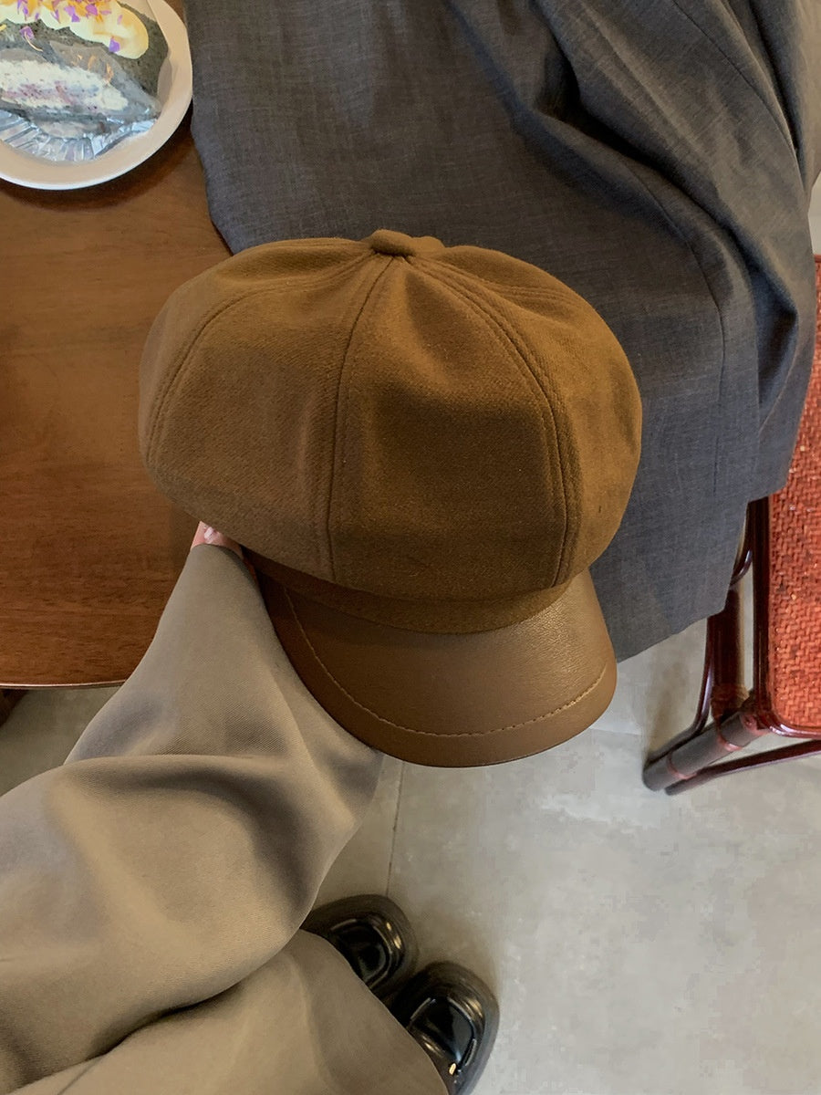 wool beret hat