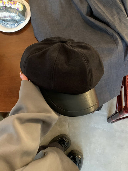 wool beret hat
