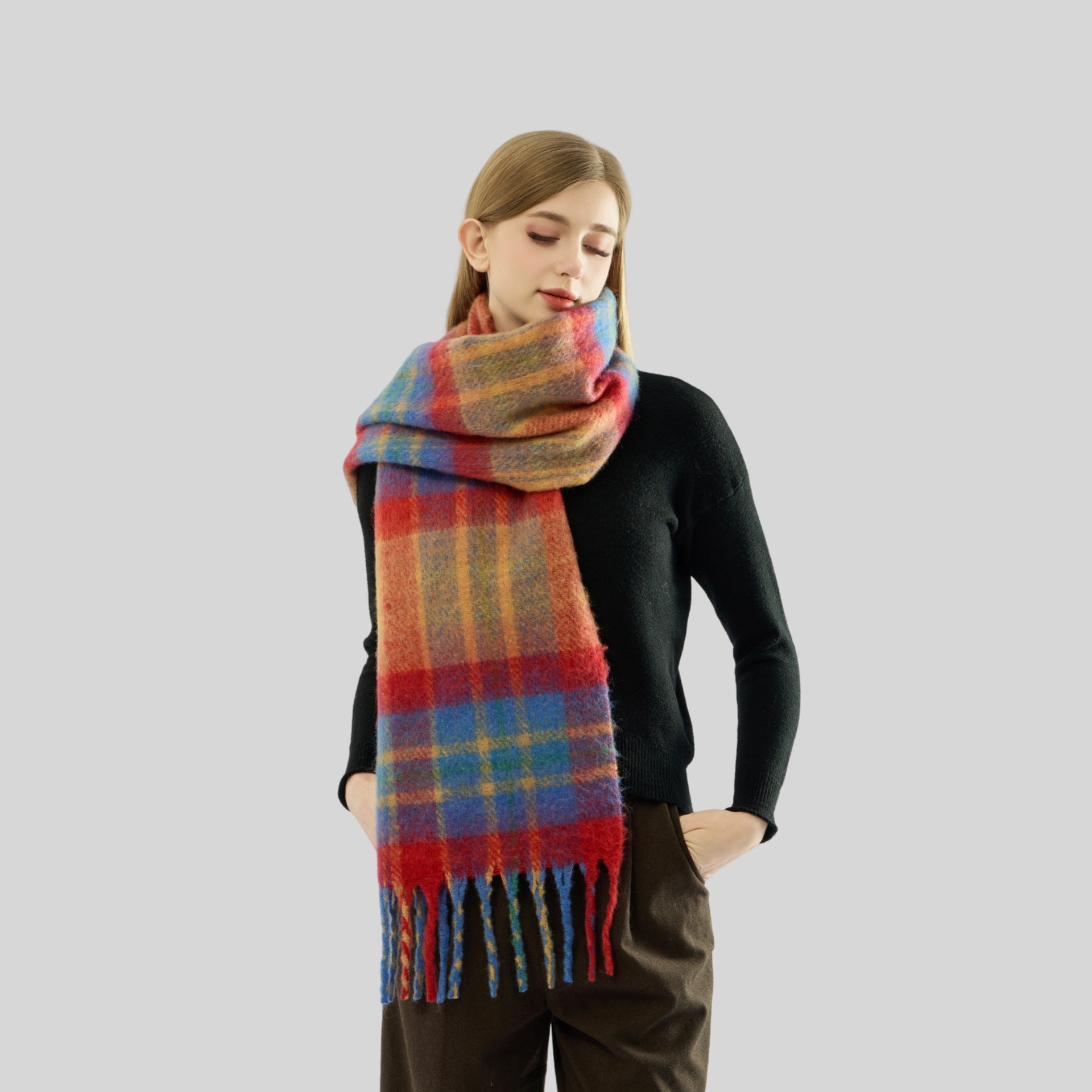 wool blend scarf