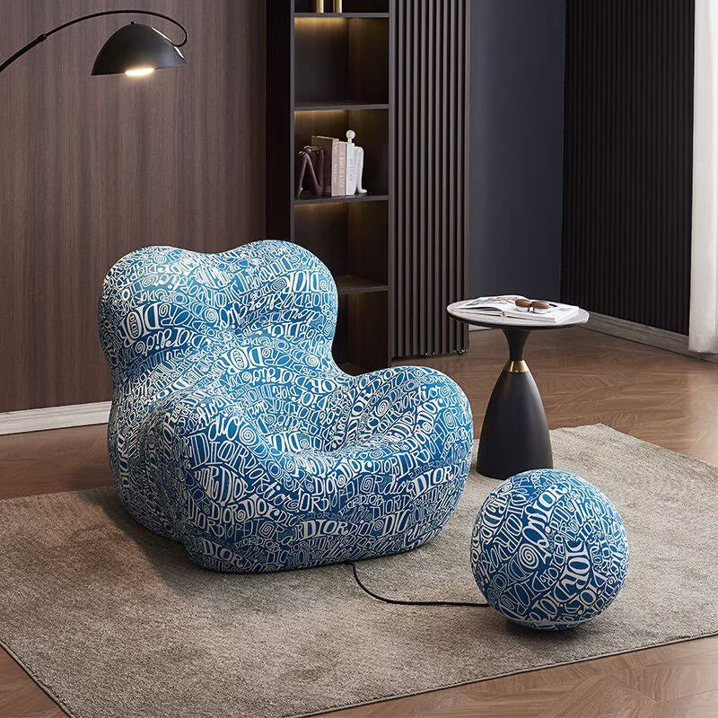 Wool-Curl Mom’s Embrace Lazy Sofa