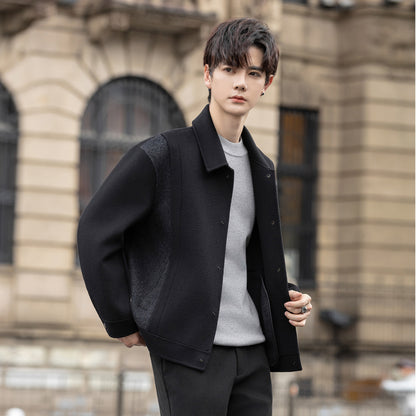 Wool double-faced jacket