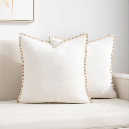 Wool Edge Pillow Cover