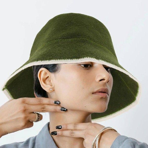 Wool Felt Sauna Bathing Cap