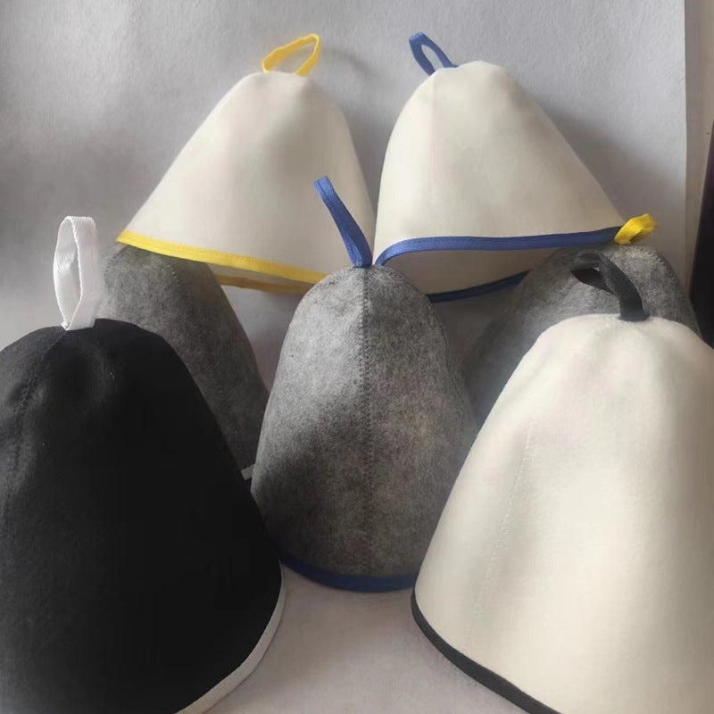 Wool Felt Sauna Hat for Steam Room and Spa