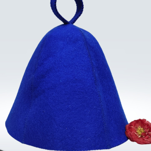 Wool Felt Sauna Hat for Thermal Insulation and Quick Drying