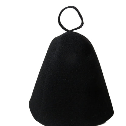 Wool Felt Sauna Hat for Thermal Insulation and Quick Drying