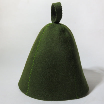 Wool Felt Sauna Hat for Thermal Insulation and Quick Drying