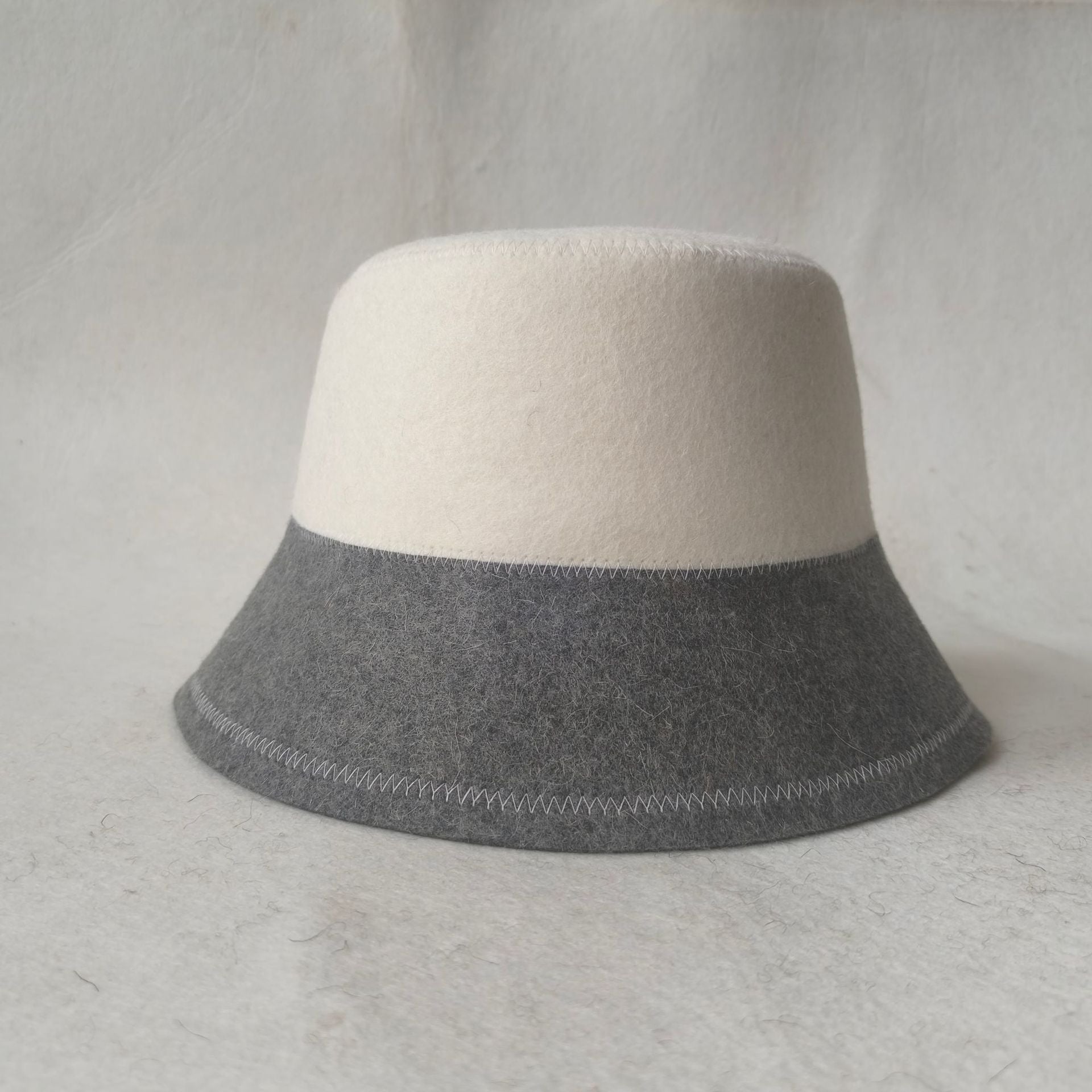 Wool felt sauna hat