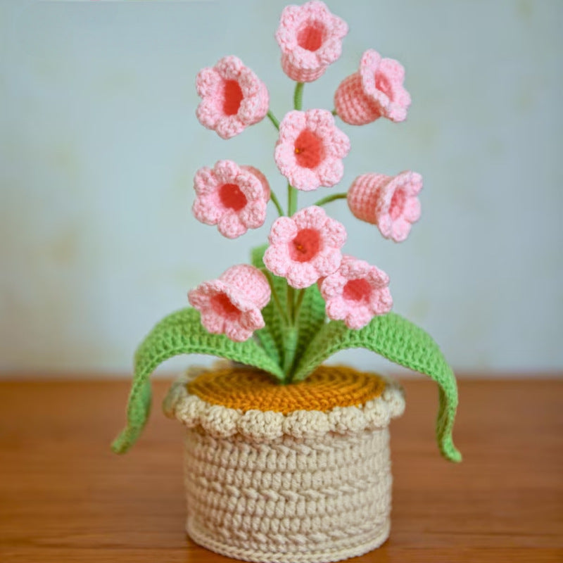 Wool potted plant