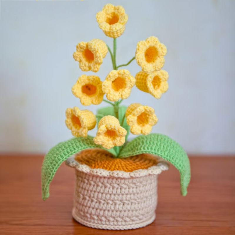 Wool potted plant