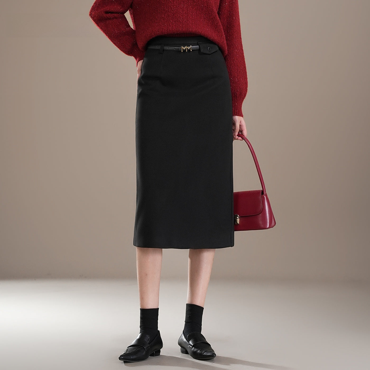 Wool skirt