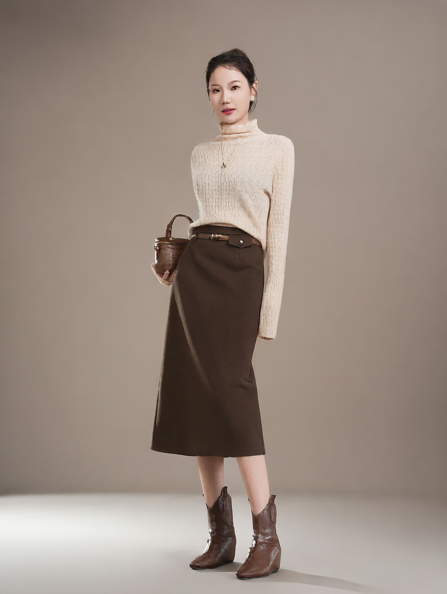 Wool skirt