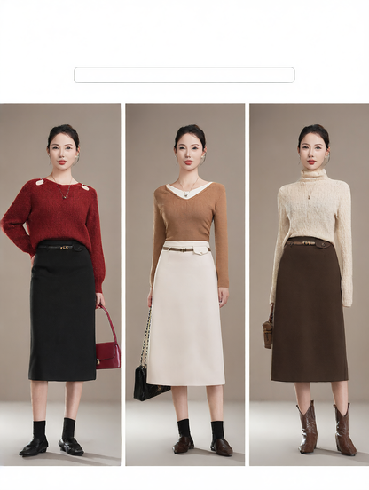 Wool skirt