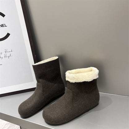 wool snow boots