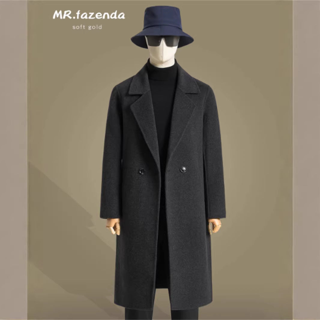 Wool Woolen Coat Windbreaker