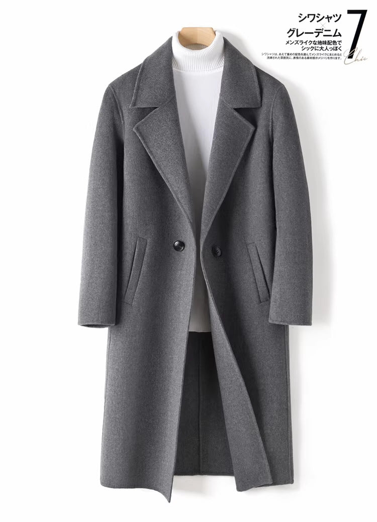 Wool Woolen Coat Windbreaker