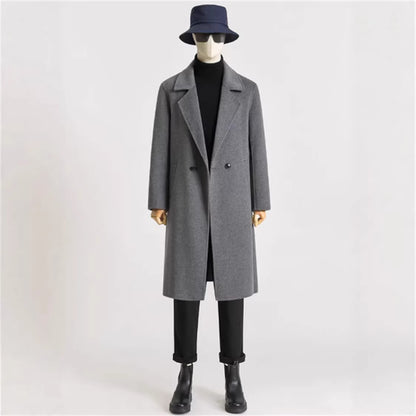 Wool Woolen Coat Windbreaker
