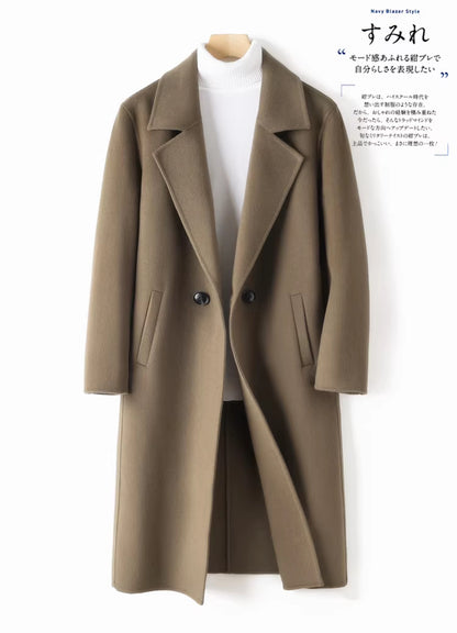 Wool Woolen Coat Windbreaker