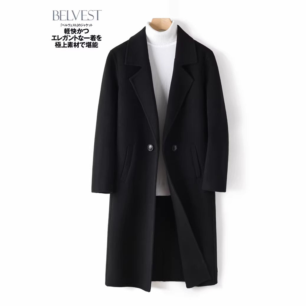 Wool Woolen Coat Windbreaker