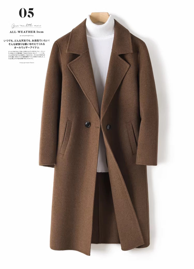 Wool Woolen Coat Windbreaker