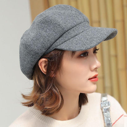 Woolen beret hat