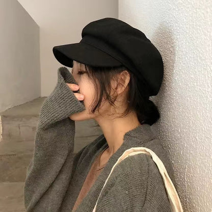 Woolen beret hat
