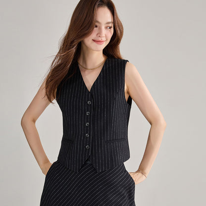 Woolen black suit for spinning
